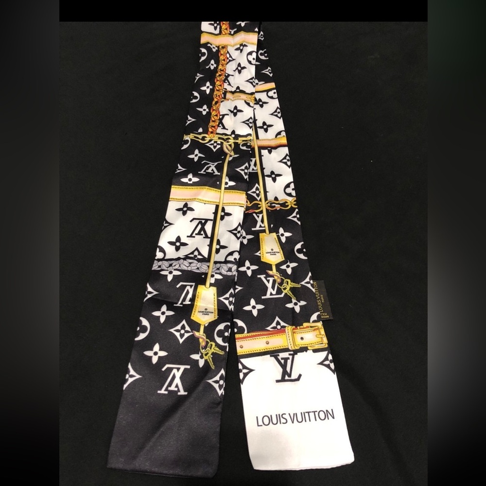 Louis Vuitton Luxury twilly black and white! - Picture 2 of 9